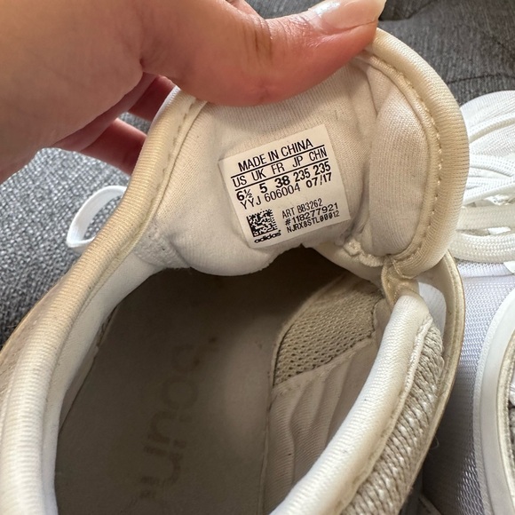 Adidas white mesh running shoes (US 6.5) - Picture 6 of 6